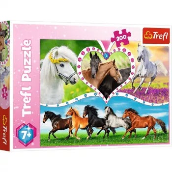Pusle TREFL Puzzle 200 elementi – Kasside vembud, 200 tükki, papp