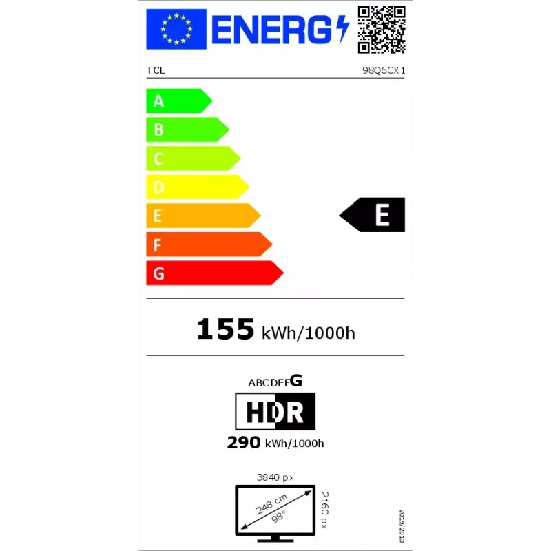 Televiisor TCL 98-tolline Q6C 4K Ultra HD QD-Mini LED 3840×2160, Google TV, 2.1ch, HDR10+