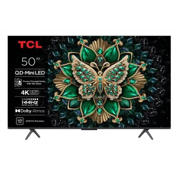 TCL 50Q6C TV 127 cm (50 tolli) 4K Ultra HD nutiteler Wi-Fi metallik