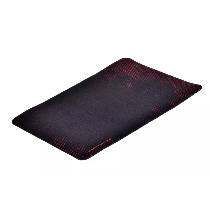 Hiirematt ESPERANZA EGP101R — mänguritele mõeldud polüester, suurus S 250×200×2 mm, libisemiskindel põhi, oranži mustriga pind