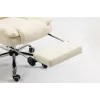 Pöörlev kontoritool ActiveJet YK7416 — ergonoomiline pöördtool, beež kunstnahk, metallraam, polsterdatud seljatugi, jalajälg