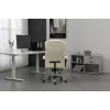Pöörlev kontoritool ActiveJet YK7416 — ergonoomiline pöördtool, beež kunstnahk, metallraam, polsterdatud seljatugi, jalajälg