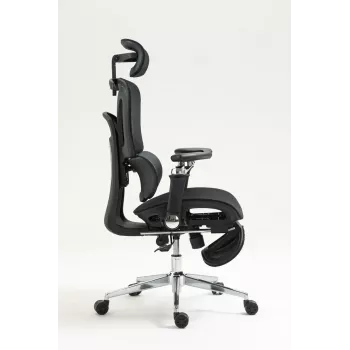 Ergonoomiline kontoritool ActiveJet YK848 — võrkiste ja -seljatugi, must, seljatugi 50,5×57 cm, istme laius 48,5 cm