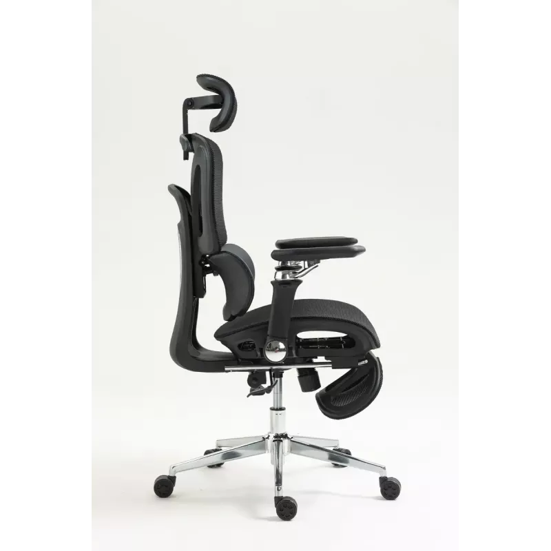 Ergonoomiline kontoritool ActiveJet YK848 — võrkiste ja -seljatugi, must, seljatugi 50,5×57 cm, istme laius 48,5 cm