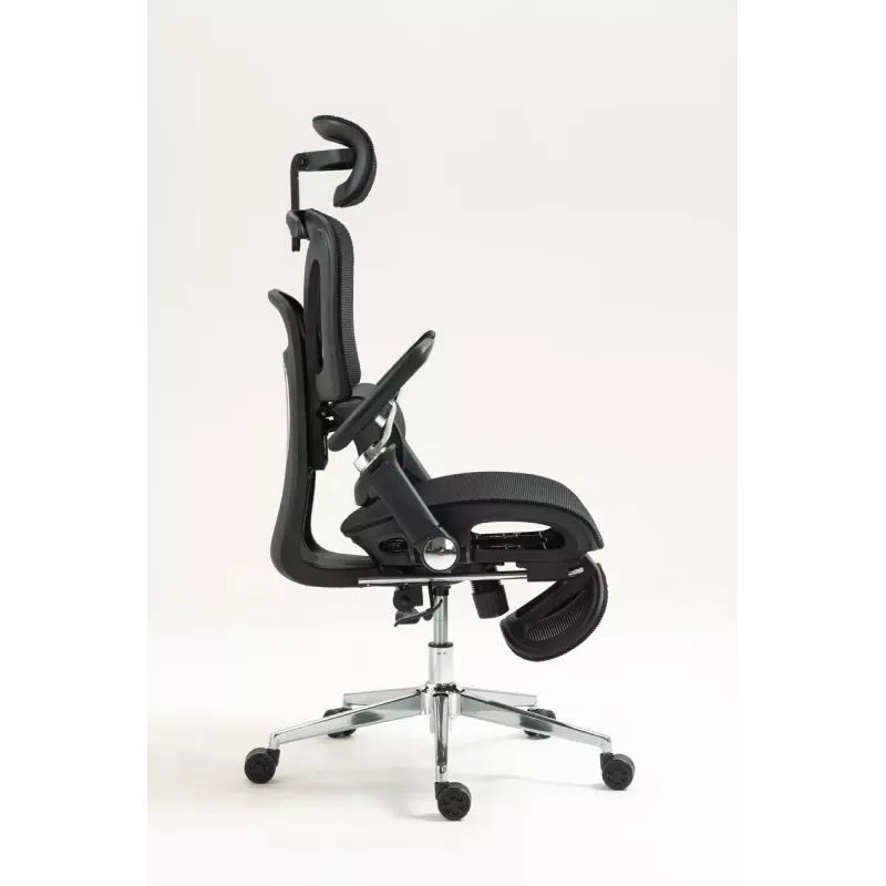 Ergonoomiline kontoritool ActiveJet YK848 — võrkiste ja -seljatugi, must, seljatugi 50,5×57 cm, istme laius 48,5 cm