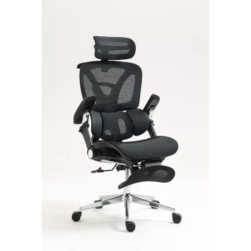 Ergonoomiline kontoritool ActiveJet YK848 — võrkiste ja -seljatugi, must, seljatugi 50,5×57 cm, istme laius 48,5 cm