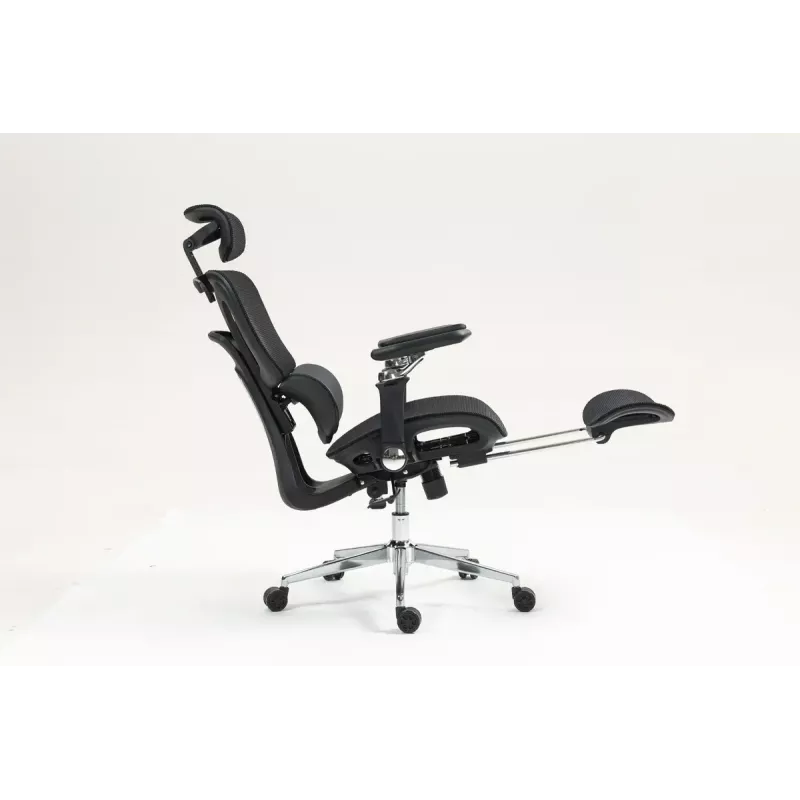 Ergonoomiline kontoritool ActiveJet YK848 — võrkiste ja -seljatugi, must, seljatugi 50,5×57 cm, istme laius 48,5 cm