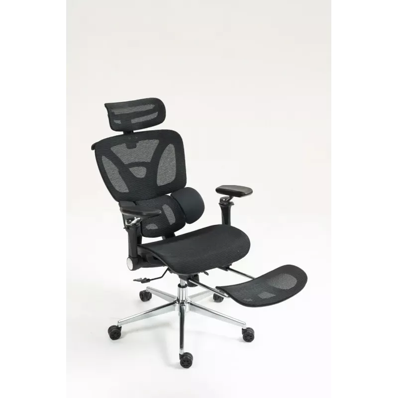 Ergonoomiline kontoritool ActiveJet YK848 — võrkiste ja -seljatugi, must, seljatugi 50,5×57 cm, istme laius 48,5 cm