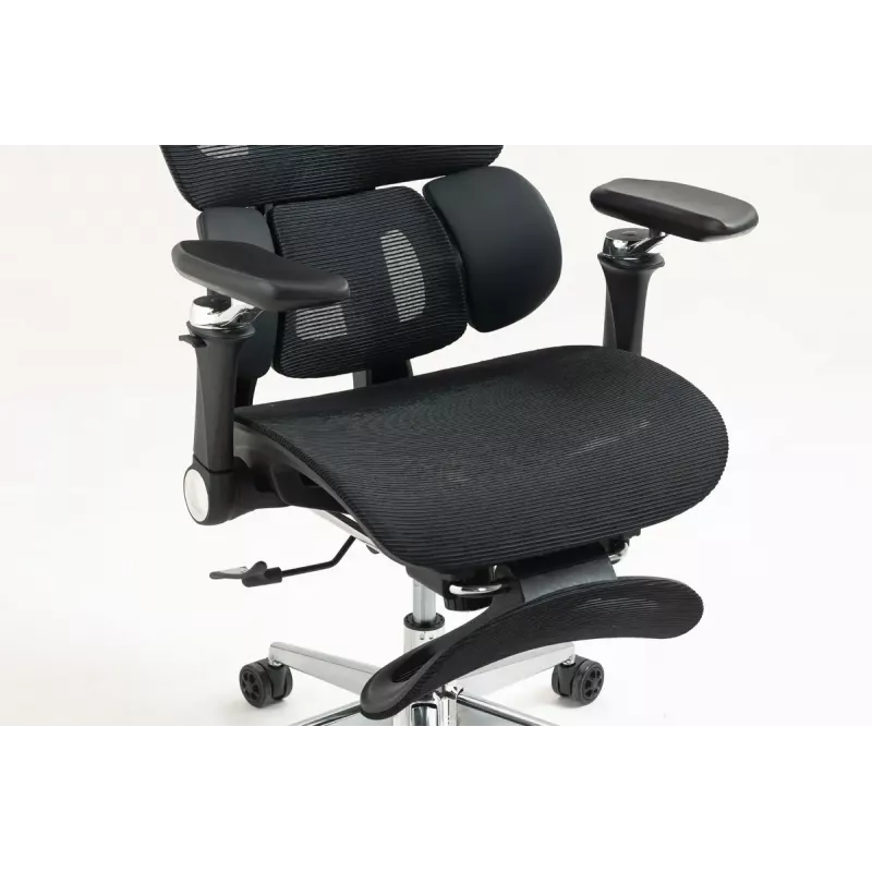 Ergonoomiline kontoritool ActiveJet YK848 — võrkiste ja -seljatugi, must, seljatugi 50,5×57 cm, istme laius 48,5 cm