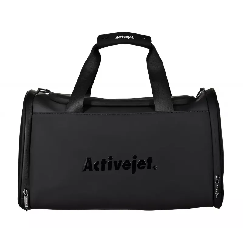 Lümfidrenaažikompressioonimassaažiseade jalgadele ActiveJet ACM-PLUS-A1 S — aku 25 W, sisseehitatud aku, 330×840×60 mm, must/oranž