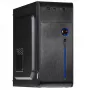 PC-korpus Akyga AK939BL Midi Tower — ATX/Micro-ATX tugi, 3×3,5 tolli + 3×2,5 tolli sahtlit, GPU kuni 385 mm, USB 2.0