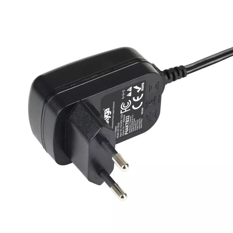 Akyga AK-TB-22 universaalne toiteadapter, 5 V, 2 A, 10 W, 5,5 x 2,1 mm, 1,5 m