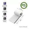 Termorull kviitungitele QOLTEC 57 x 30 mm 55 g/m² BPA-vaba, südamik 17 mm, 10 tk