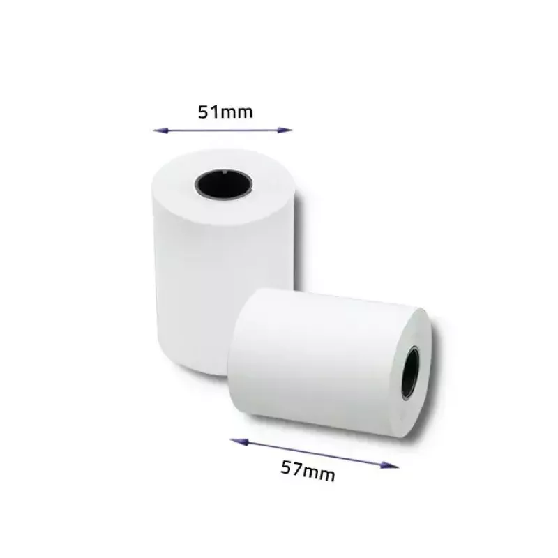 Termorull kviitungitele QOLTEC 57 x 30 mm 55 g/m² BPA-vaba, südamik 17 mm, 10 tk