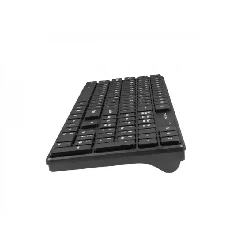 Juhtmevaba klaviatuuri ja hiire komplekt NATEC Stingray NZB-1440 — RF-juhtmevaba, täissuuruses 108-klahviga QWERTY, USA inglise keel, must