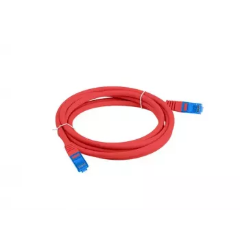 LANBERG RJ-45 Cat6a patch-kaabel PCF6A-10CC-0100-R, 1 m, S/FTP, CCA, LSZH, punane