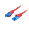 LANBERG RJ-45 Cat6a patch-kaabel PCF6A-10CC-0100-R, 1 m, S/FTP, CCA, LSZH, punane