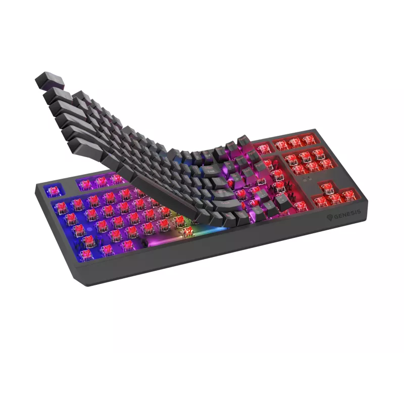 GENESIS Thor 230 TKL klaviatuur Mängimine USB + RF-juhtmevaba + Bluetooth QWERTY Must