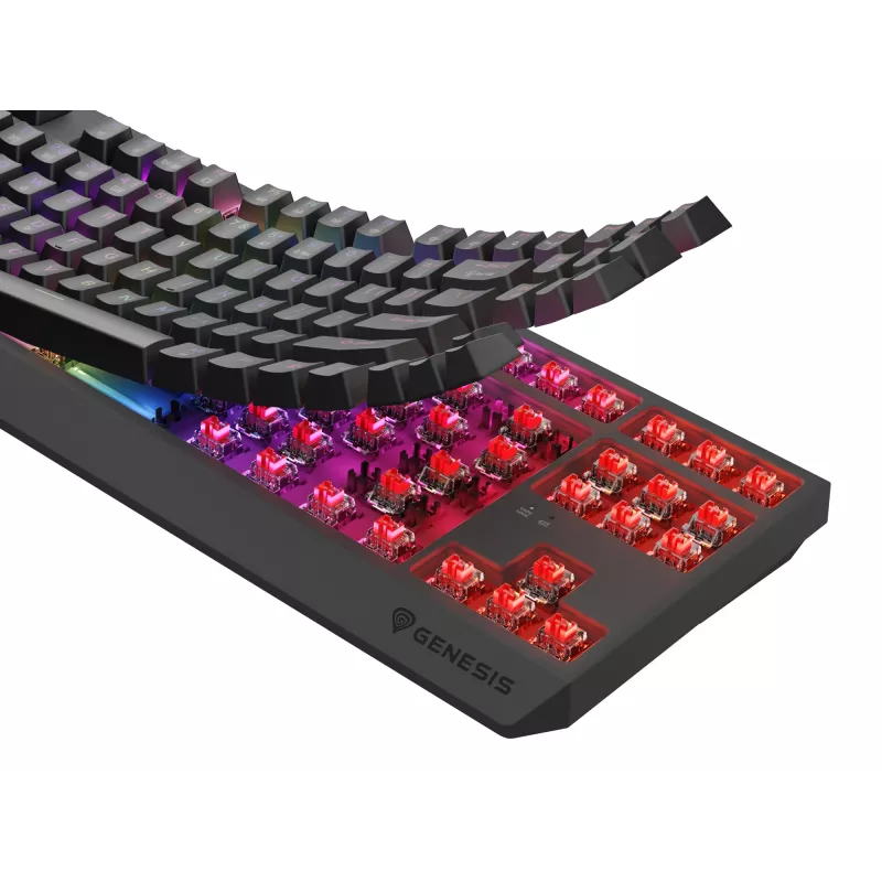 GENESIS Thor 230 TKL klaviatuur Mängimine USB + RF-juhtmevaba + Bluetooth QWERTY Must