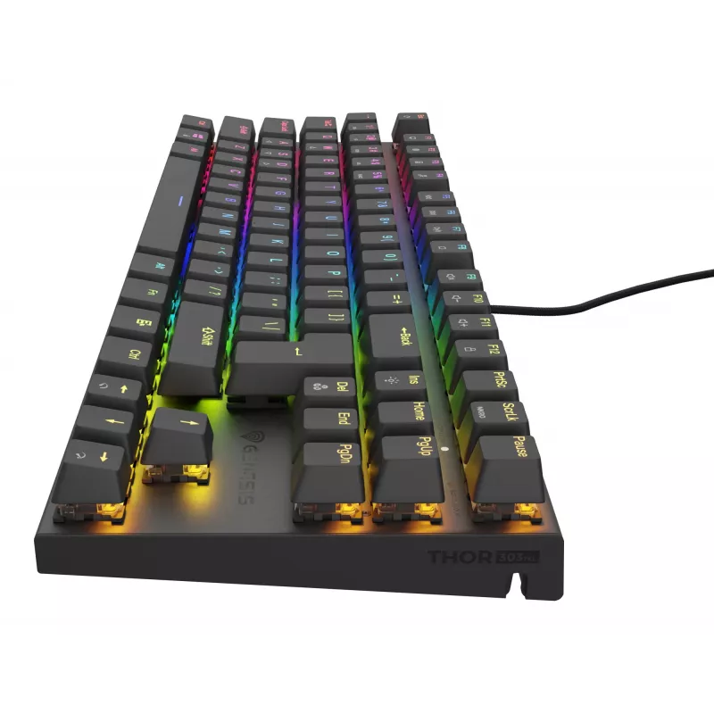 GENESIS Thor 303 TKL klaviatuur mängimiseks USB QWERTY USA inglise Must