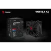 CPU õhkjahuti SAVIO Vortex X2 Must – 120 mm ventilaator, kõrgus 157 mm, PWM, LGA 2066 ühilduv