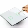 Puutetundlik valguslüliti MACLEAN MCE703W, klaaspaneel, 1 lülituskoht, 220V