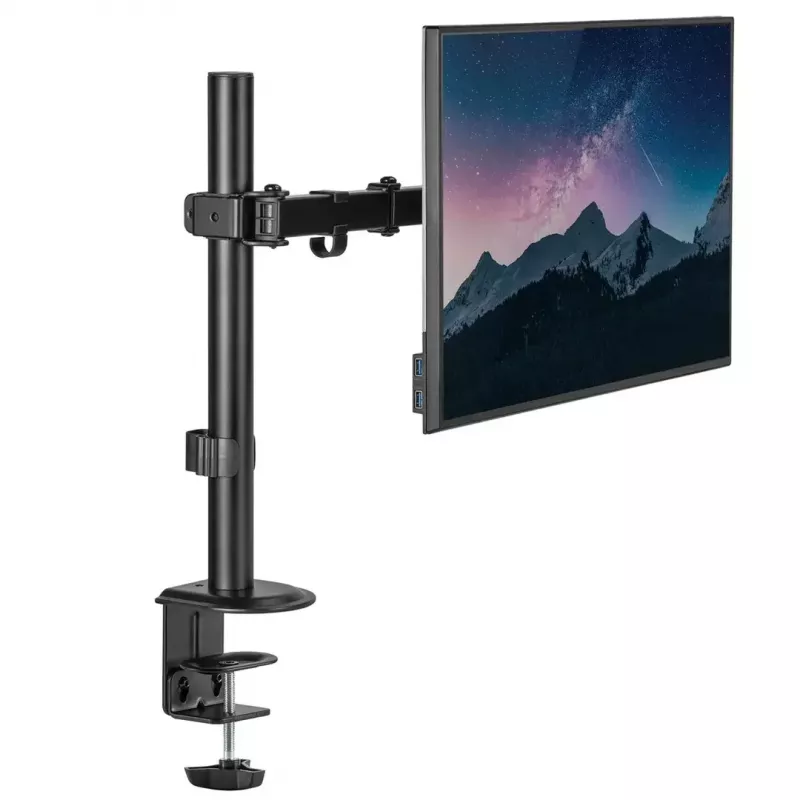 Lauamonitori kinnitus MACLEAN MC-753N 17–32-tollistele ekraanidele, VESA 75x75 / 100x100, max 9 kg, kalle ±45°, pöörlemine ±180°, kõrguse reguleerimine