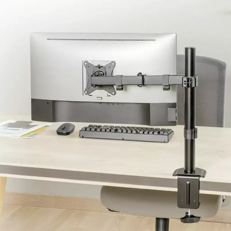 Lauamonitori kinnitus MACLEAN MC-753N 17–32-tollistele ekraanidele, VESA 75x75 / 100x100, max 9 kg, kalle ±45°, pöörlemine ±180°, kõrguse reguleerimine