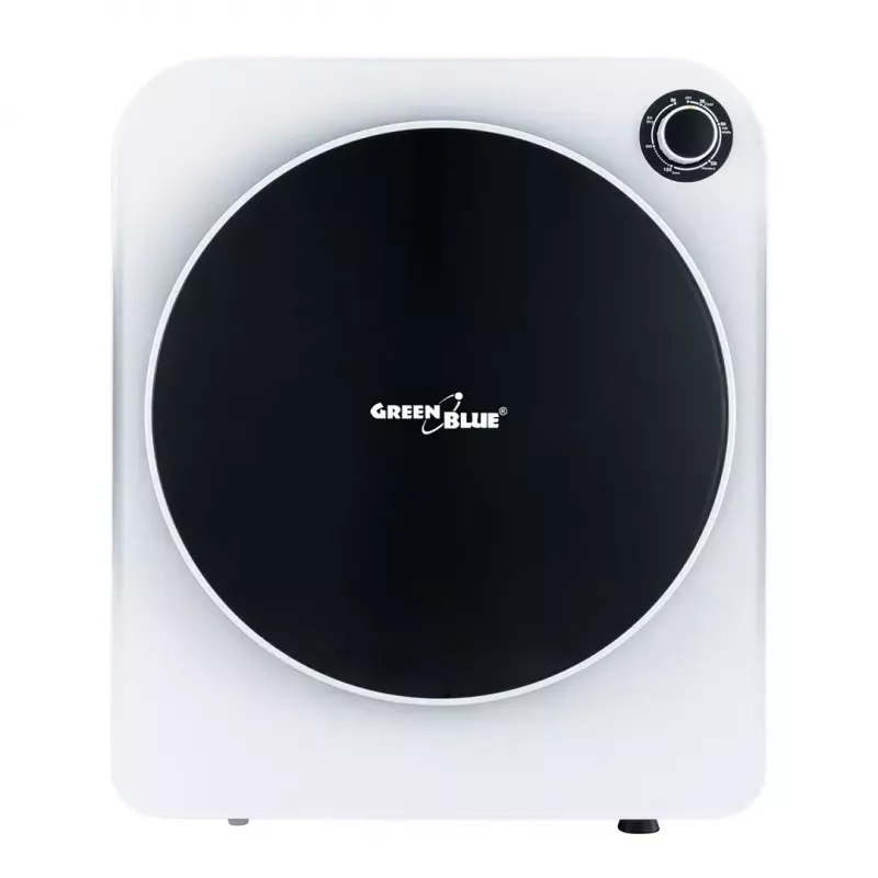 Elektriline trummelkuivati GreenBlue GB410 — 3 kg mahutavus, 830 W, õhu väljatõmbega, 5 kuivatusprogrammi, energiaklass C