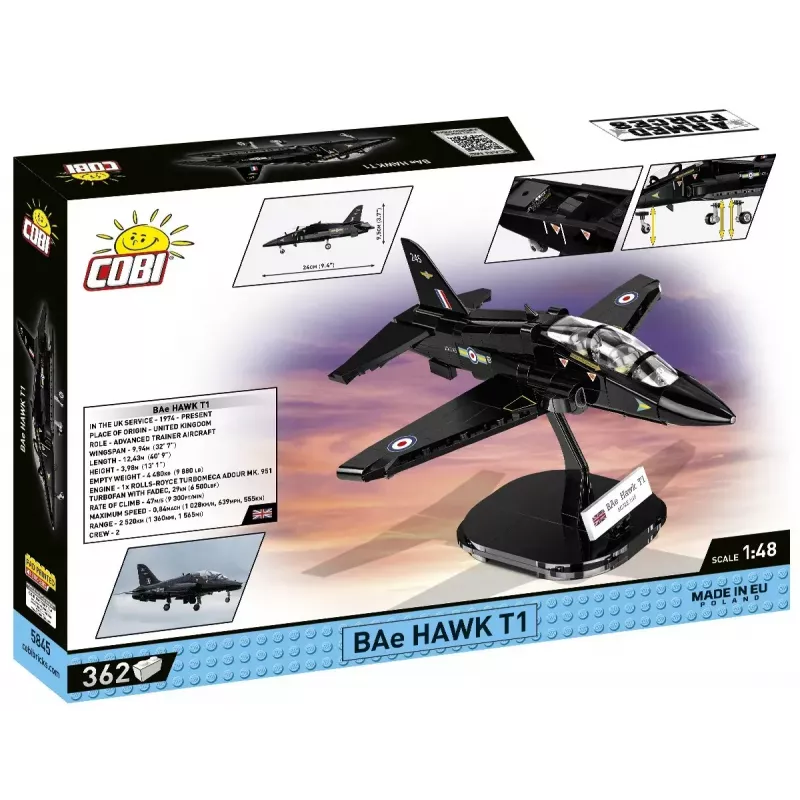 Ehitusmänguasi Cobi BAe Hawk T1 mudelikomplekt 5845 tk, autor Cobi