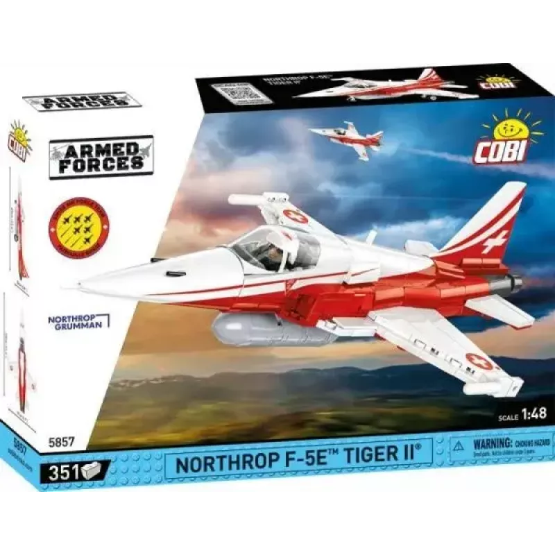Ehitusmänguasi Cobi Northrop F-5E Tiger II mudel 5857 ehitusklotside komplekt