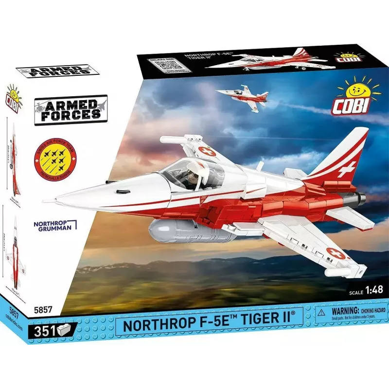Ehitusmänguasi Cobi Northrop F-5E Tiger II mudel 5857 ehitusklotside komplekt