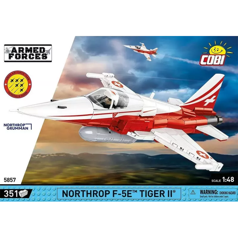 Ehitusmänguasi Cobi Northrop F-5E Tiger II mudel 5857 ehitusklotside komplekt