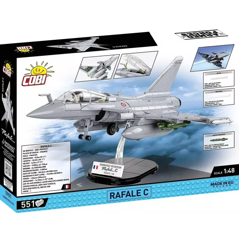 Ehitusklotside komplekt Cobi Rafale C 551 osa mudel COBl-5901