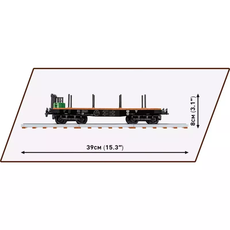 Ehitusmänguasi Cobi raske platvormveoki mudel COBI-6284, mõõtkavas 1:35
