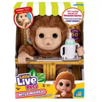 Interaktiivne mänguasi Cobi Little Live Pets Monkey MO-26613 — interaktiivne lemmikloomamänguasi helide ja liigutustega
