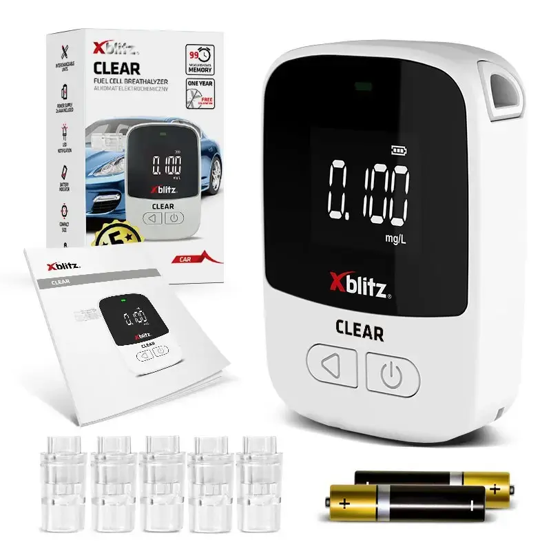 Alkoholimõõtur Xblitz XB-CLEAR ELEKTROKEEMILINE andur, kaasaskantav pihumõõtur