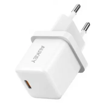 USB-C minilaadija Aukey PA-F5 20W PD — kompaktne 20W PD kiirlaadija