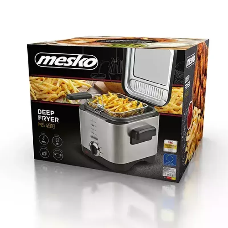 Fritüür Mesko Home MS 4910 Ühekordne 1,5 L 900 W Must satiinteras