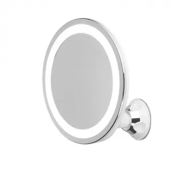 Makeup Mirror Freestanding Round Valge Adler AD 2168