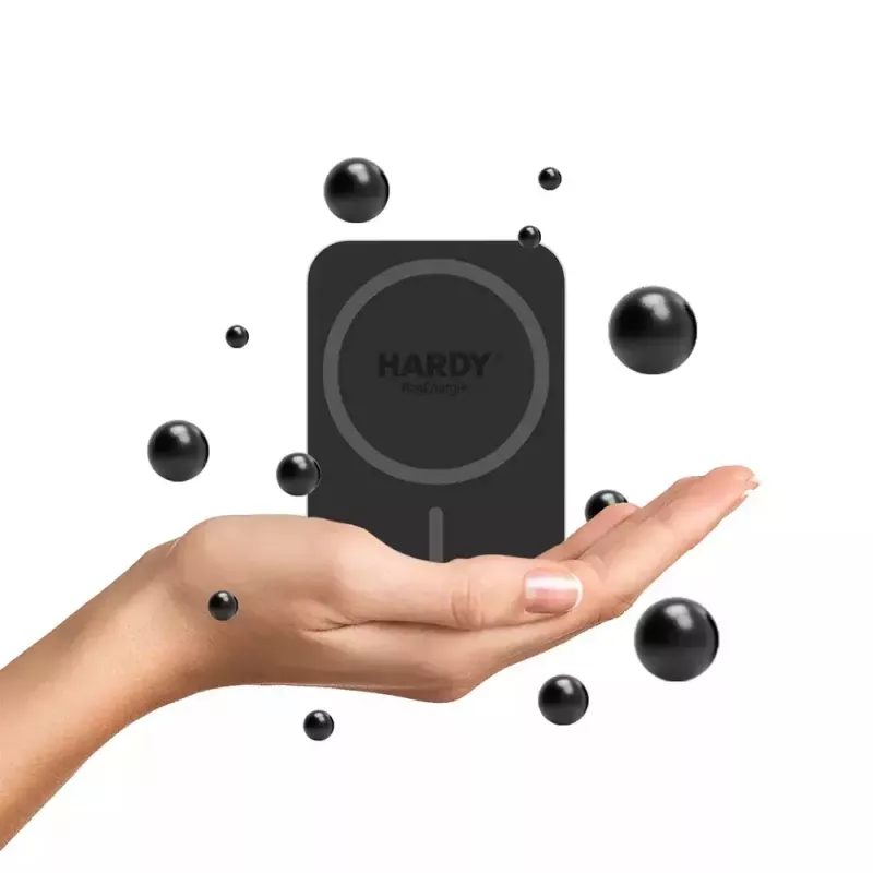 3MK HARDY MagCharger auto juhtmevaba laadija — Auto USB-C 5/9V, kiir juhtmevaba laadimine, must