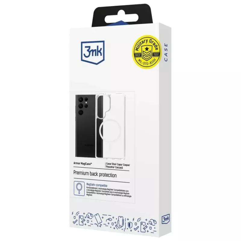 Kaitsev telefoniümbris 3MK Armor MagCase Samsung Galaxy S25 Ultra jaoks — vastupidav kerge magnetsüsteemiga ühilduv
