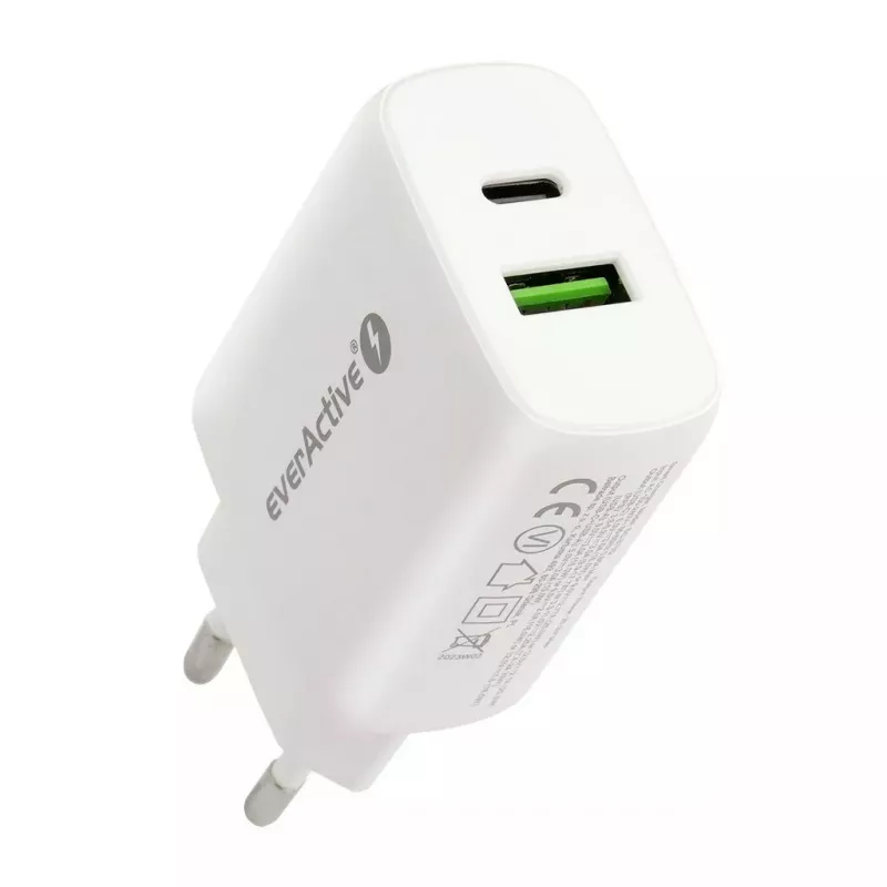 USB-C laadija everActive SC-370Q 25W QC3.0 USB kiirlaadimine