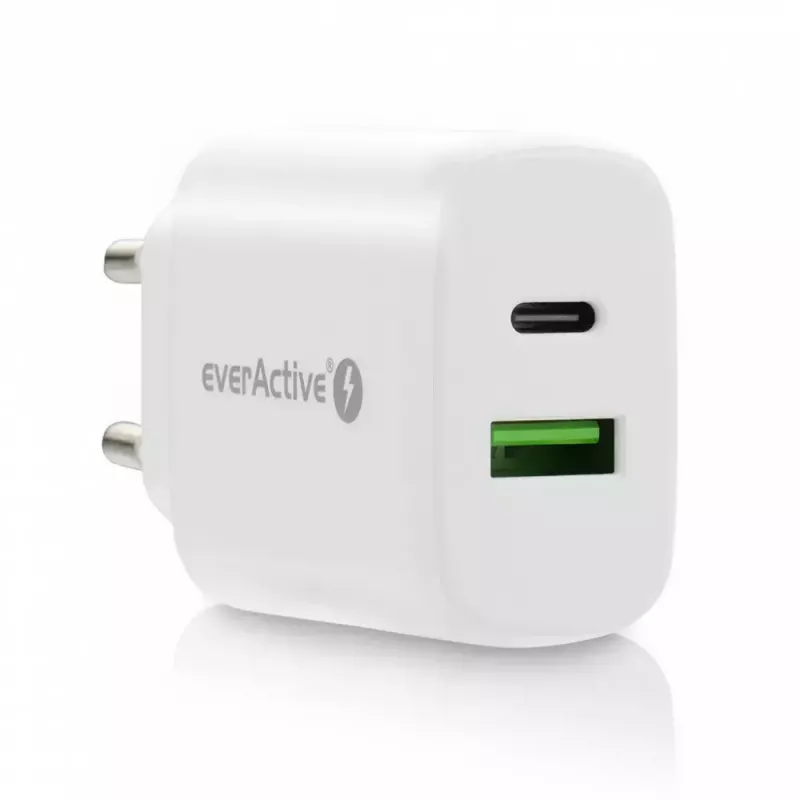 USB-C laadija everActive SC-370Q 25W QC3.0 USB kiirlaadimine