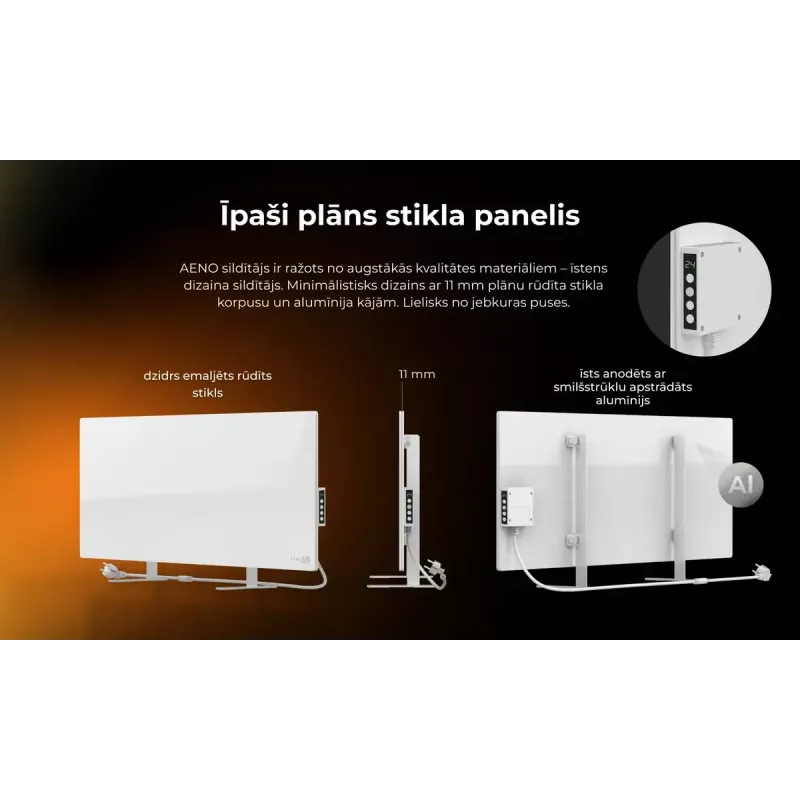Infrapuna elektrikeris AENO Premium Eco Smart Heater AGH0005S, hall