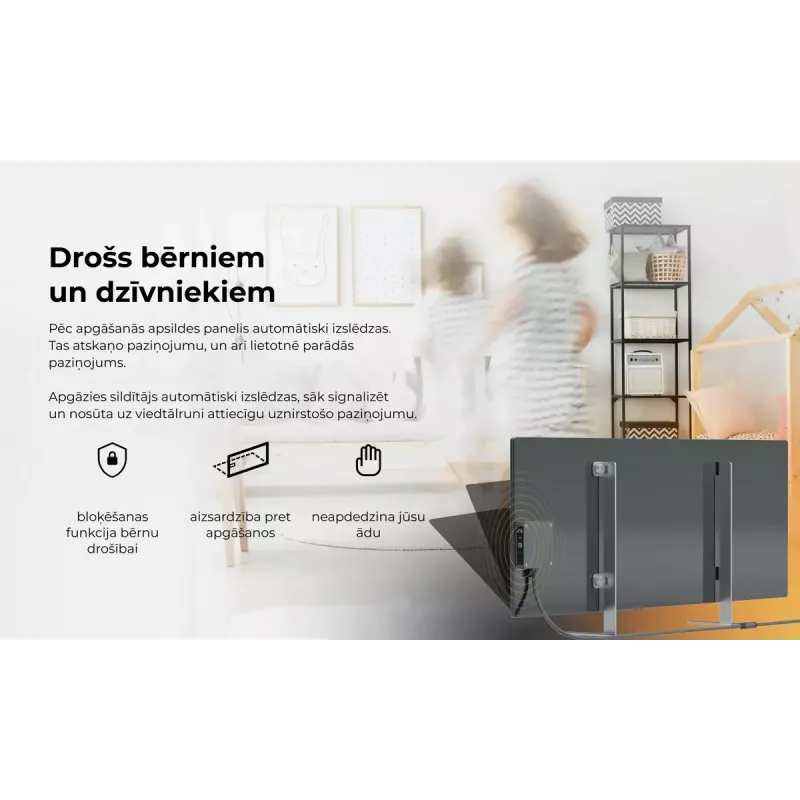 Infrapuna elektrikeris AENO Premium Eco Smart Heater AGH0005S, hall