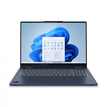 Lenovo IdeaPad 5 2-in-1 16IAL10 Intel Core Ultra 7 255U hübriid (2-in-1) 40.6 cm (16 tolli) WUXGA puutetundlik ekraan 32 GB LPDDR5x-SDRAM 1 TB SSD Wi-Fi 6 (802.11ax) Windows 11 Home inglise keel sinine