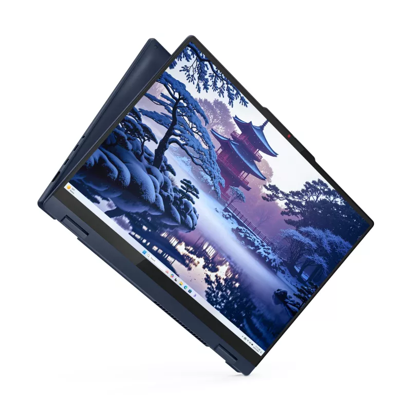 Lenovo IdeaPad 5 2-in-1 16IAL10 Intel Core Ultra 7 255U hübriid (2-in-1) 40,6 cm (16 tolli) WUXGA puutetundlik ekraan 32 GB LPDDR5x-SDRAM 1 TB SSD Wi-Fi 6 (802.11ax) Windows 11 Home inglise keel sinine