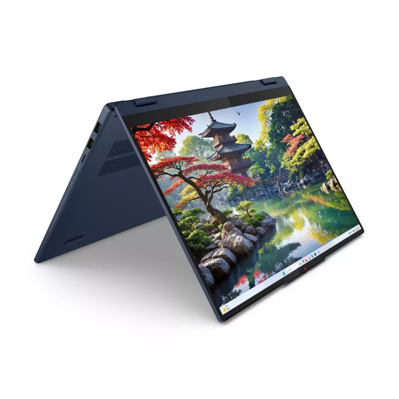 Lenovo IdeaPad 5 2-in-1 16IAL10 Intel Core Ultra 7 255U hübriid (2-in-1) 40,6 cm (16 tolli) WUXGA puutetundlik ekraan 32 GB LPDDR5x-SDRAM 1 TB SSD Wi-Fi 6 (802.11ax) Windows 11 Home inglise keel sinine