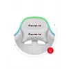 Mängutool Huzaro FORCE 4.7 RGB Valge — polsterdatud riidest koppiste, max koormus 140 kg, reguleeritav kõrgus 43–53 cm, kalle 90–140°